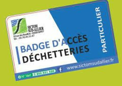 Accès déchetterie 