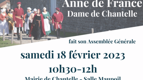 L'Association Anne de France, Dame de Chantelle fait son Assemblée Générale