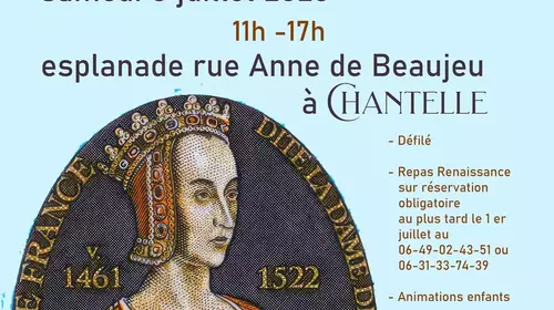 3e fête ANNE DE FRANCE, Dame de Chantelle